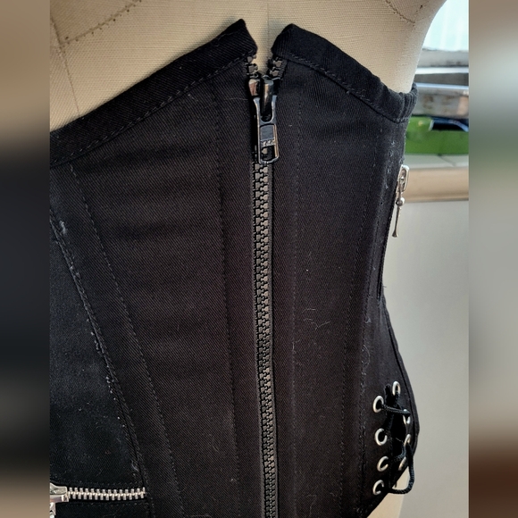 Burleska Gothic Steel Boned Corset size 22 XS-S - Picture 8 of 12